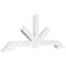 Ekena Millwork Vanguard Architectural Grade PVC Gable Bracket, 108"W x 40 1/2"H x 4"D x 6"F, 9/12 Pitch GBP108X41X0406VAN00 - alternate 1